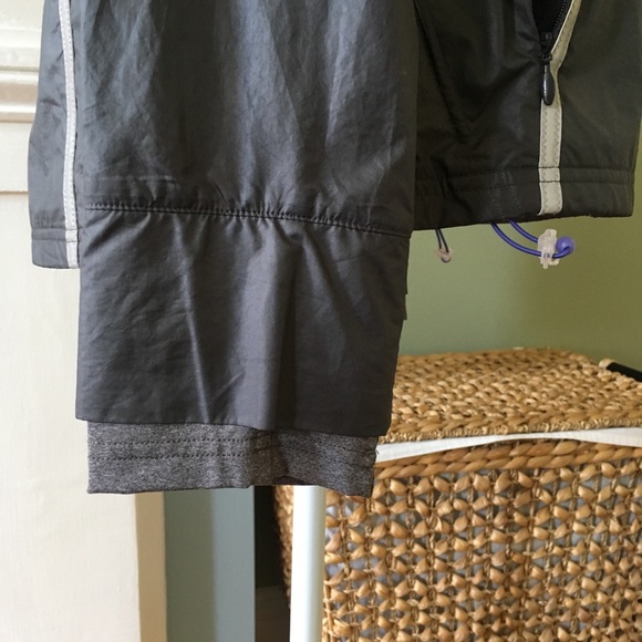 NWOT Lucy Dark Gray Windbreaker with Purple Trim - Picture 6 of 8